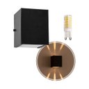 Ver imagem 1 de Arandela de Efeito 6 Fachos Preta + LED 5W 3000K Luminária Externa e Interna St566