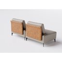 Ver imagem 3 de Sofá Dream Box Moderno Modular 2,0m Bege com Courino Terracota - Rede Móveis