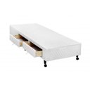 Ver imagem 1 de Cama Box 2 Gavetas Castor Solteiro Poli Branco 079x198x27cm