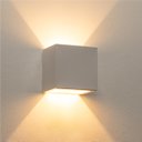 Ver imagem 2 de Kit 18 Arandela 2 Fachos Slim Branca + LED G9 5w 3000K Luminária Externa ou Interna St397