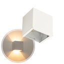 Ver imagem 4 de Kit 18 Arandela 2 Fachos Slim Branca + LED G9 5w 3000K Luminária Externa ou Interna St397