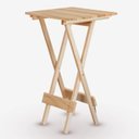 Ver imagem 5 de Conjunto de Mesa Bistrô e 2 Cadeiras em Madeira Maciça sem Pintura