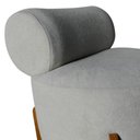 Ver imagem 5 de Kit 2 Poltronas Decorativa Mônaco Bouclé Cinza Claro