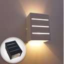 Ver imagem 4 de Arandela frisada 2 focos grande e27 + lâmpada led 12w 6000k - luminária preta luz branco frio