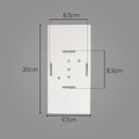 Ver imagem 5 de Arandela Duplo Facho Longo para 2 Dicróica Gu10 Preta ST187