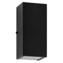 Ver imagem 1 de Arandela Duplo Facho Longo para 2 Dicróica Gu10 Preta ST187