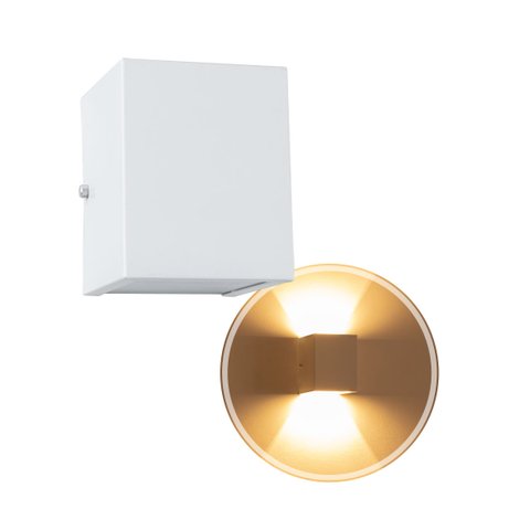 kit 15X arandela 2 fachos externa e interna para Lâmpada g9 - luminária branca st678