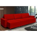 Ver imagem 1 de Sofá Dallas 3.70m Retrátil - Vermelho