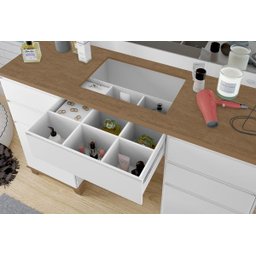 Penteadeira Camarim Clean - Branco/Amadeirado mo - 6 Penteadeira Camarim Clean - Branco/Amadeirado mo - 6