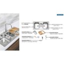 Ver imagem 2 de Cuba Sobrepor Inox 100x50 2c1/2 Fmono - 93831103 - Tramontina Teec