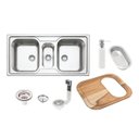 Ver imagem 1 de Cuba Sobrepor Inox 100x50 2c1/2 Fmono - 93831103 - Tramontina Teec