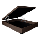Ver imagem 1 de Cama Box Baú Casal Premier Acolchões Matelado Marrom 41x138x188