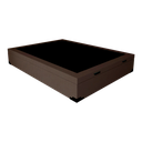 Ver imagem 2 de Cama Box Baú Casal Premier Acolchões Matelado Marrom 41x138x188