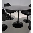 Ver imagem 2 de Mesa de Jantar Tulipa Saarinen Redonda 150 Cm + Vidro Laca Preta