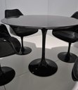 Ver imagem 2 de Mesa de Jantar Tulipa Saarinen Redonda 150 Cm + Vidro Laca Preta