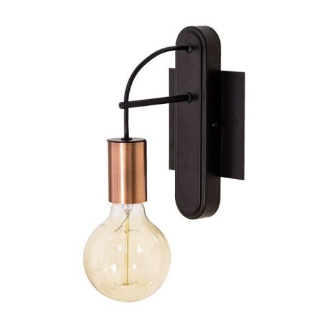 Luminária Arandela Moderna Trace Abajur Parede Soquete E27 + Lâmpada Filamento de Carbono G95 220V
