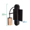 Ver imagem 3 de Luminária Arandela Moderna Trace Abajur Parede Soquete E27 + Lâmpada Filamento de Carbono G95 220V