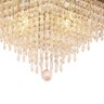 Luminária Plafon de Cristal Legitimo Âmbar 40x40cm G9 - 6