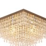 Luminária Plafon de Cristal Legitimo Âmbar 40x40cm G9 - 8