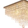 Luminária Plafon de Cristal Legitimo Âmbar 40x40cm G9 - 5