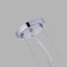 Lustre Pendente Bacia 28cm Cristal Cromado Bivolt - 2