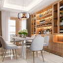 Ver mais imagens de Lustre Pendente Bacia 28cm Cristal Cromado Bivolt