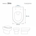 Ver imagem 4 de Assento Sanitário Zeta Branco para vaso Fabrimar