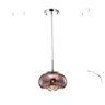 Lustre Pendente Soho Cristal e Vidro Cobre 22cm com Lâmpada - 3