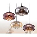 Ver imagem 4 de Lustre Pendente Soho Cristal e Vidro Cobre 22cm com Lâmpada