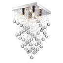 Ver imagem 1 de Lustre Luminararia Plafon Cristal Legitimo Transparente 35cm