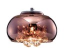 Ver imagem 2 de Luminária Pendente Soho Cristal Legítimo e Vidro Cobre 22cm com Lâmpada Led