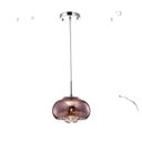 Ver imagem 4 de Luminária Pendente Soho Cristal Legítimo e Vidro Cobre 22cm com Lâmpada Led