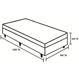 Cama Box Baú Solteiro Blindado Suede Rosé - 3