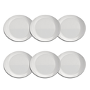 Ver imagem 1 de Jogo de Prato Raso 30x26cm Branco - Arcoroc Steak (6 Peças)
