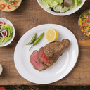 Ver imagem 2 de Jogo de Prato Raso 30x26cm Branco - Arcoroc Steak (6 Peças)