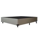 Ver imagem 2 de Cama Base Box Casal Bege Sintético 38x138x188