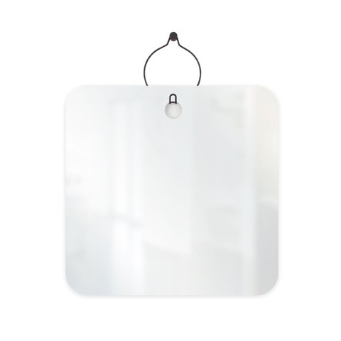 Espelho Decorativo Aramado Wire Boll Preto 50x50 cm