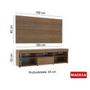 Ver imagem 4 de Rack com Painel para TV até 55 Polegadas 1 Porta Miami Espresso Móveis