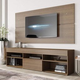 Rack com Painel para TV até 55 Polegadas 1 Porta Miami Espresso Móveis - 2