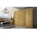Ver imagem 3 de Guarda-Roupa Casal 3 Portas 8 Gavetas Natus