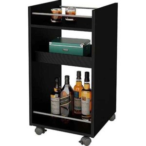 Carrinho de Bar Artely Brito 3275 Mdp Preto