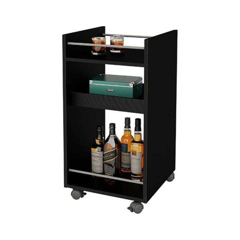 Carrinho de Bar Artely Brito 3275 Mdp Preto