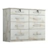 Cômoda Monique 8 Gavetas - Nevada - 1