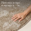Ver imagem 3 de Tapete Sala Milano Soft Orgânico Antiderrapante:Trigo/1.98x2.48