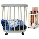 Ver imagem 3 de Cesto Organizador Rodinhas Multiuso Carrinho Banheiro Cozinha Casa Salao Lavanderiaporta Objetos Rou