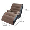 Ver imagem 3 de Sofa Poltrona Inflavel de Camping e Praia Aveludada 100kg