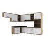 Armário de Cozinha Modulada New Vitória 13 peças - Avelã/Bianco - 1