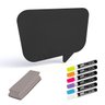 Quadro negro decor giz líquido formato Balão HQ + Conj 6 canetas + Apagador - 1