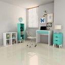 Ver imagem 6 de Mesa de Cabeceira 3 Gavetas Retrô Twister Tcil Móveis