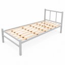 Ver imagem 4 de Cama Tubolar Solteiro em Aço Reforçada Alojamento, Pousadas.:Cinza